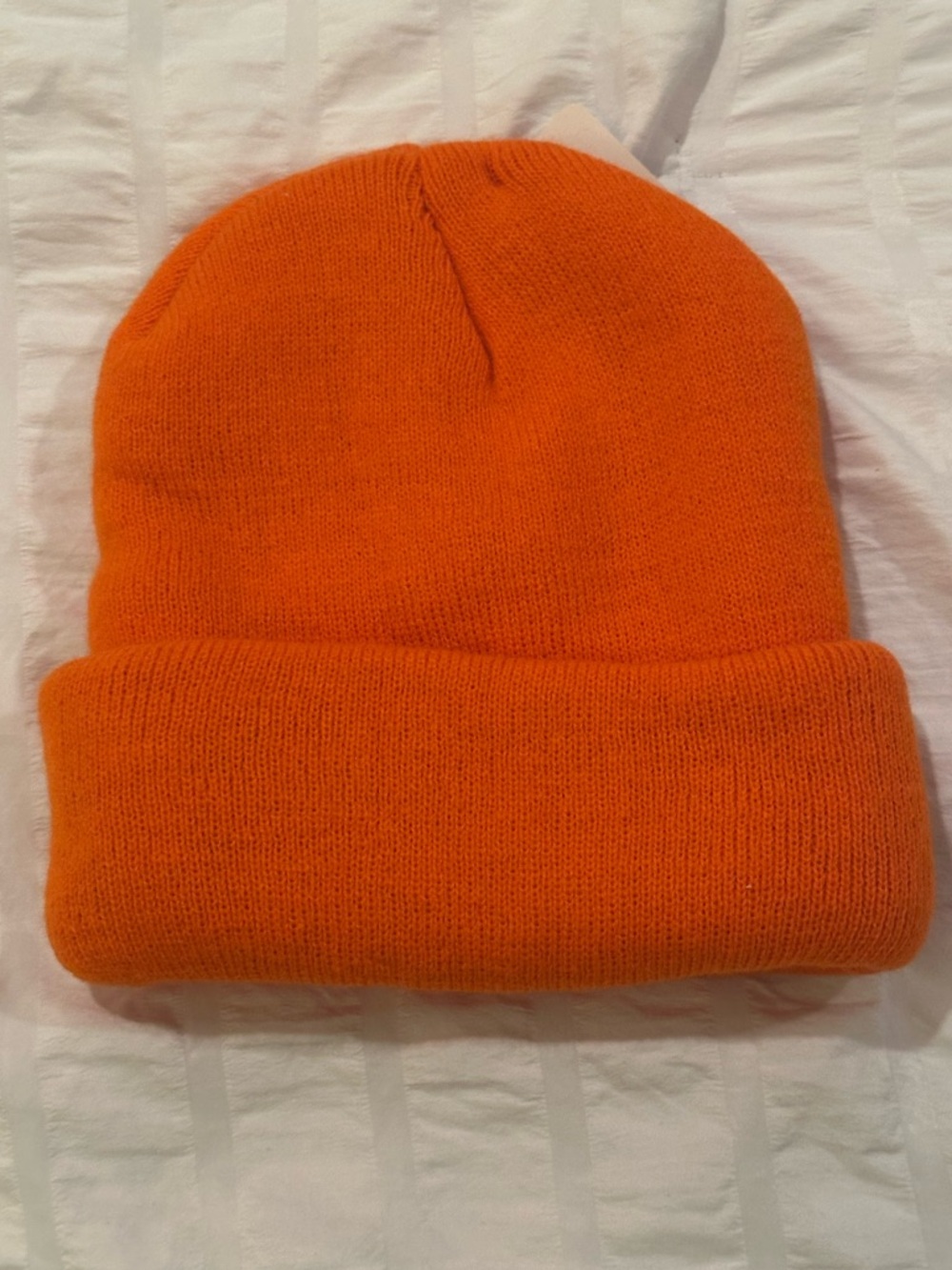 Men's T.E.K. Insulated Thermal Cuffed Beanie Knit Orange Hunting Winter Hat NWT - Picture 5 of 6